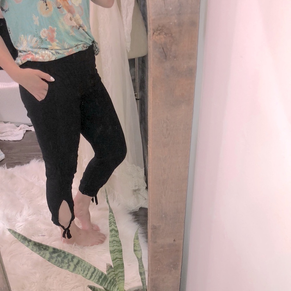 Apt 9 black casual pants with pockets size medium
